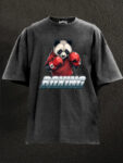 Animal T-Shirts - Cute Cartoon Boxing Gloves Black