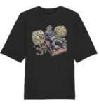 Animal T-Shirts – Humorous Muscular Rat Lifting Cheese Black