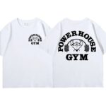 Illustration T-Shirts – Bold Gym Weightlifting Graphic White