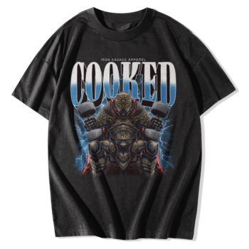 Illustration T-Shirts – Dark Fantasy Warrior Graphic Black