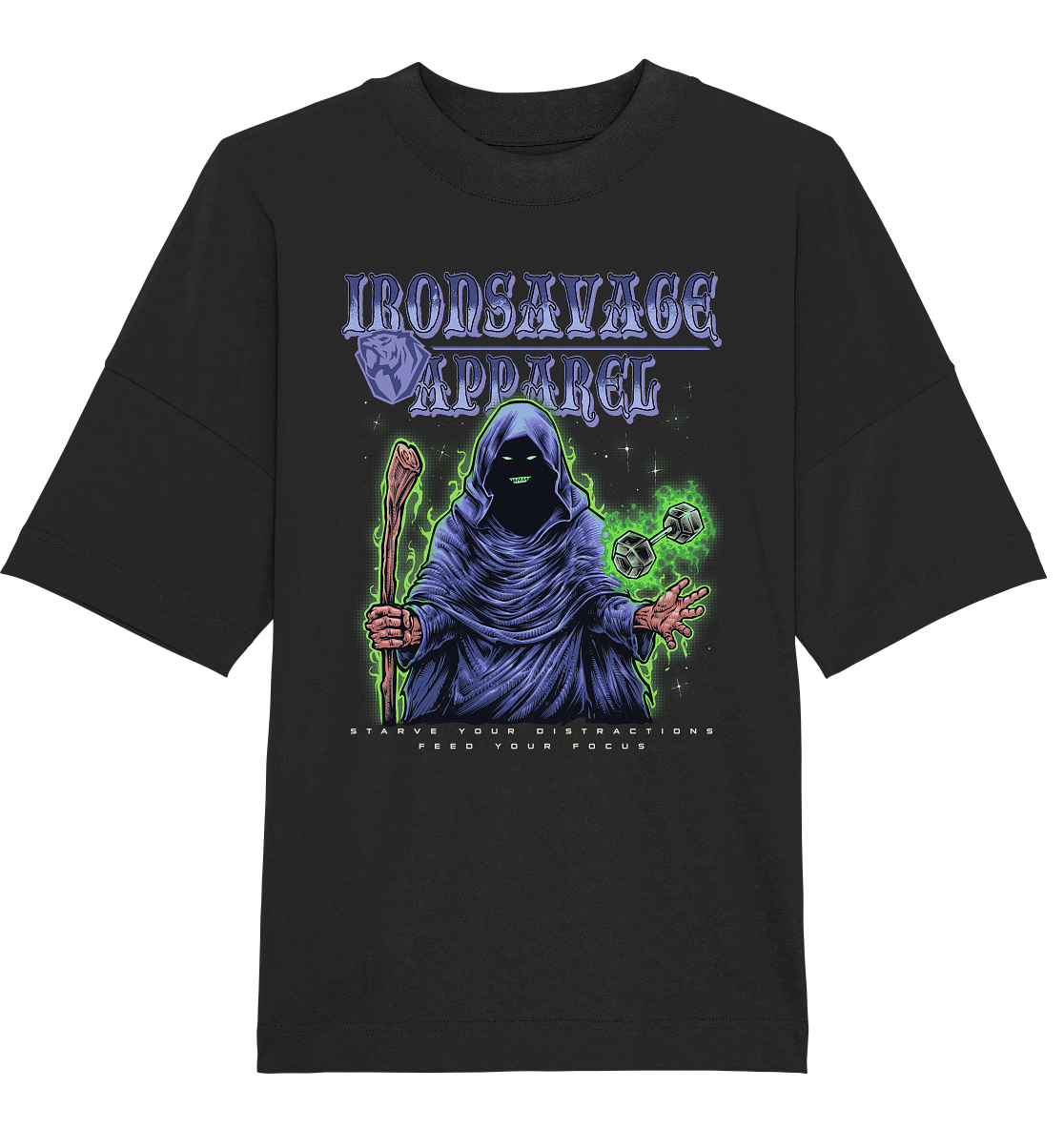 Illustration T-Shirts – Dark Magic Fantasy Glow Black Illustration T-Shirts – Dark Magic Fantasy Glow Black