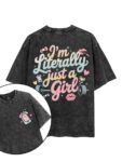 Letters T-Shirts – Pastel Playful Typography Black