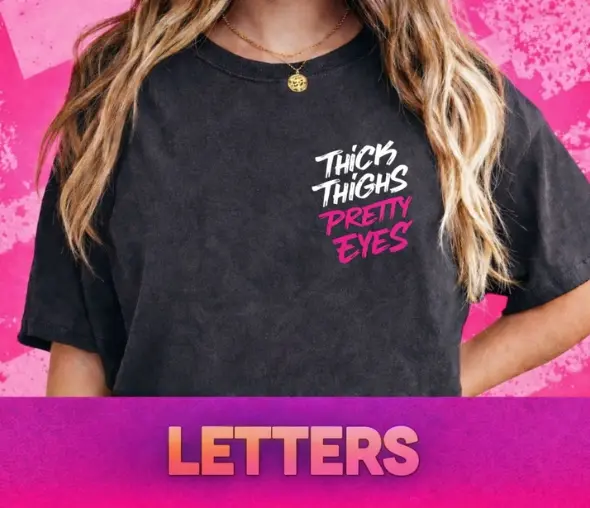 letters t shirts