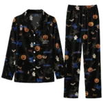 Air Force Falcons Long Pajama Set Customized Icon Confetti Black Best Selling