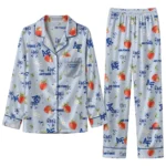Air Force Falcons Long Pajama Set - Customized Ribbon Florals Blue 1 Air Force Falcons Long Pajama Set Customized Ribbon Florals Blue Best Selling
