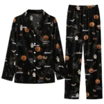 Akron Zips Long Pajama Set Custom Icon Confetti Black Best Selling