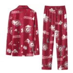 Alabama Crimson Tide Long Pajama Set Custom Cloud Stars Crimson Best Selling