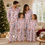 Alabama Crimson Tide Long Pajama Set Custom Ribbon Florals Crimson Best Selling