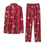 Alabama Crimson Tide Long Pajama Set Custom Sprig Scatter Crimson Best Selling
