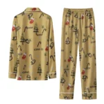 Anaheim Ducks Long Pajama Set Customized Sprig Scatter Gold Best Selling