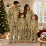 Anaheim Ducks Long Pajama Set Customized Sprig Scatter Gold Best Selling