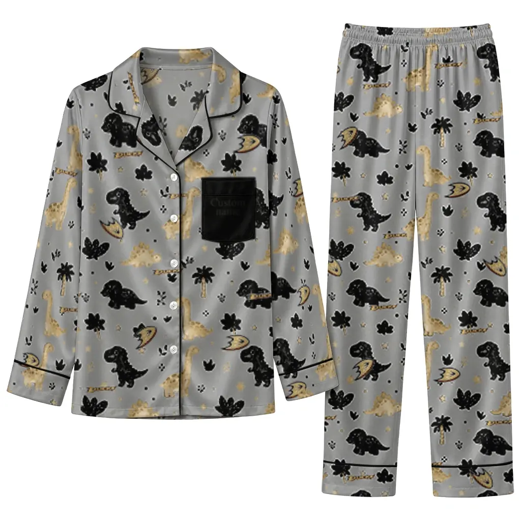 Anaheim Ducks Long Pajama Set Personalized Character Scatter Best Selling Anaheim Ducks Long Pajama Set Personalized Character Scatter Best Selling