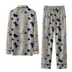 Anaheim Ducks Long Pajama Set Personalized Character Scatter Best Selling