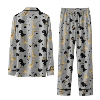 Anaheim Ducks Long Pajama Set Personalized Character Scatter Fashion Forward