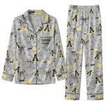 Appalachian State Mountaineers Long Pajama Set Custom Ribbon Chains Black Best Selling
