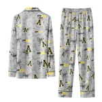 Appalachian State Mountaineers Long Pajama Set Custom Ribbon Chains Black Best Selling