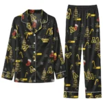 Appalachian State Mountaineers Long Pajama Set - Custom Sprig Scatter Black 1 Appalachian State Mountaineers Long Pajama Set Custom Sprig Scatter Black Best Selling