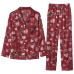 arizona coyotes long pajama set custom heart charms red best selling.webp
