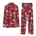 Arizona Coyotes Long Pajama Set Personalized Cloud Stars Red Best Selling