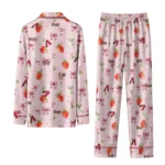 arizona diamondbacks long pajama set personalized ribbon florals red best selling.webp