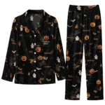 Arizona State Sun Devils Long Pajama Set Custom Icon Confetti Black Best Selling