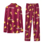 Arizona State Sun Devils Long Pajama Set Custom Snack Scatter Maroon Best Selling