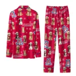 Arizona Wildcats Long Pajama Set Customized Animal Scatter Red Best Selling