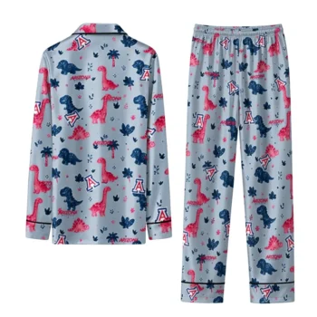 Arizona Wildcats Long Pajama Set Customized Character Scatter Fashion Forward