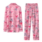 Arizona Wildcats Long Pajama Set Customized Ribbon Chains Red Best Selling
