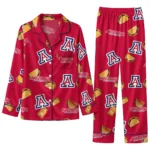 Arizona Wildcats Long Pajama Set Customized Snack Scatter Red Best Selling