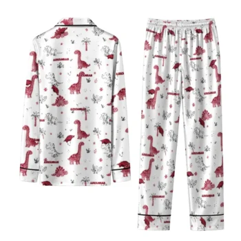 Arkansas Razorbacks Long Pajama Set Customized Character Scatter Fashion Forward