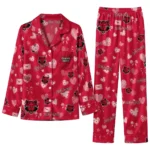 Arkansas State Red Wolves Long Pajama Set - Personalized Heart Charms Scarlet 1 Arkansas State Red Wolves Long Pajama Set Personalized Heart Charms Scarlet Best Selling