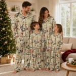 Army Black Knights Long Pajama Set Personalized Animal Scatter Gold Best Selling
