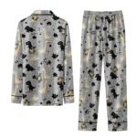 Army Black Knights Long Pajama Set Personalized Character Scatter Best Selling