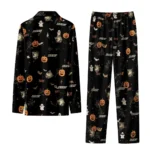 Army Black Knights Long Pajama Set Personalized Icon Confetti Black Best Selling