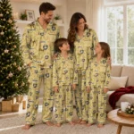 Army Black Knights Long Pajama Set Personalized Ribbon Chains Gold Best Selling