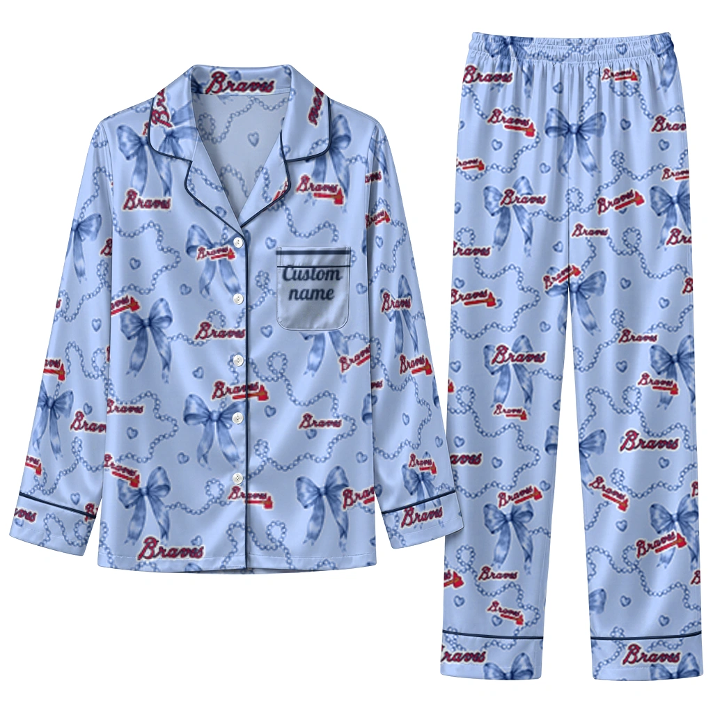 atlanta braves long pajama set custom ribbon chains navy best selling.webp atlanta braves long pajama set custom ribbon chains navy best selling.webp