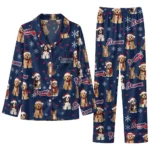 Atlanta Braves Long Pajama Set - Customized Animal Scatter Navy 1 Atlanta Braves Long Pajama Set Customized Animal Scatter Navy Best Selling