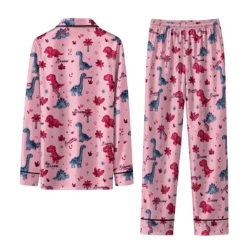 atlanta braves long pajama set customized character scatter fashion forward.webp