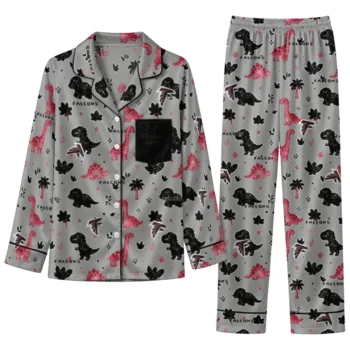 Atlanta Falcons Long Pajama Set Customized Character Scatter Best Selling