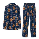 Auburn Tigers Long Pajama Set Personalized Candy Scatter Navy Blue Best Selling
