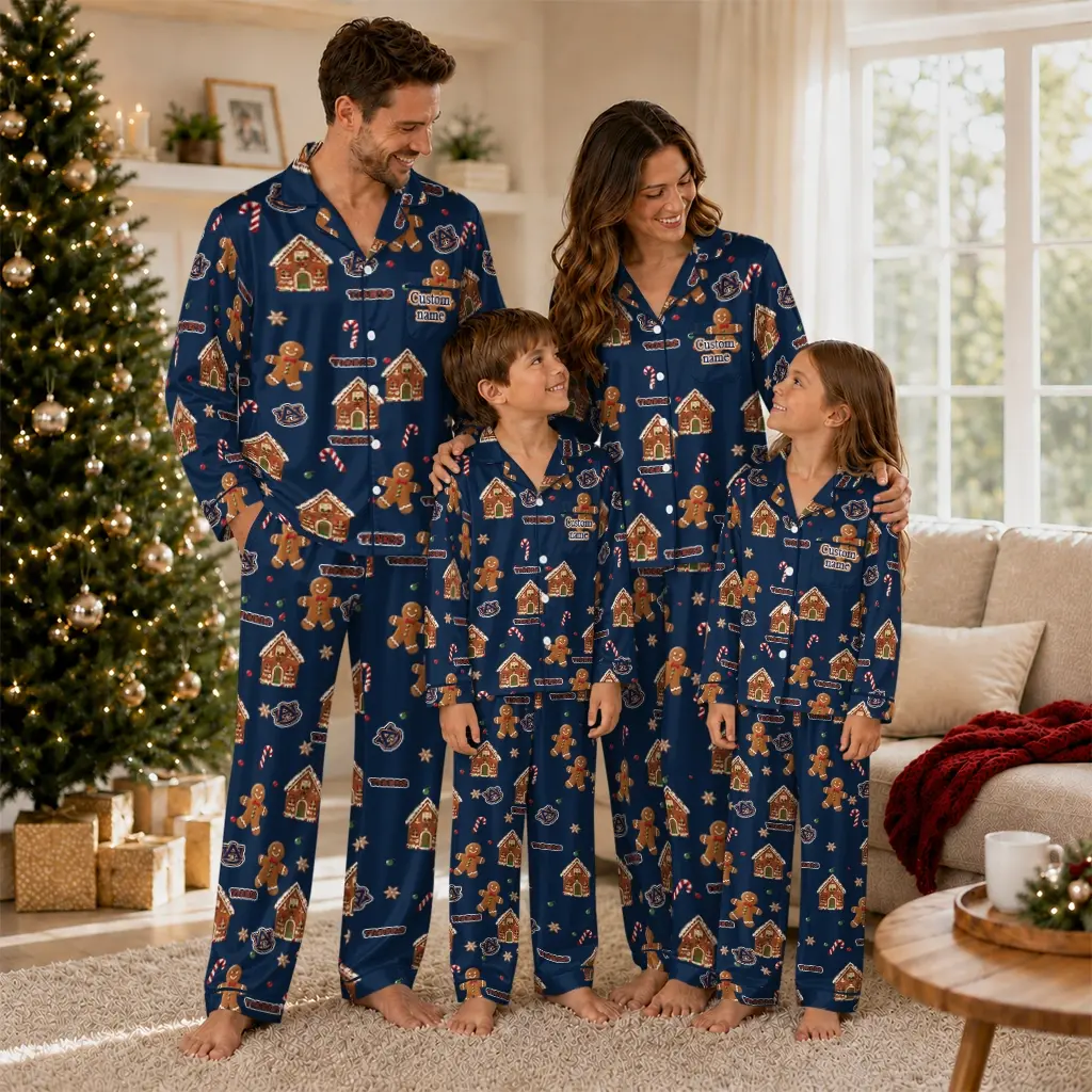 Auburn Tigers Long Pajama Set Personalized Candy Scatter Navy Blue Latest Model Auburn Tigers Long Pajama Set Personalized Candy Scatter Navy Blue Latest Model