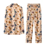 Auburn Tigers Long Pajama Set Personalized Character Scatter Best Selling