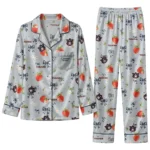 Auburn Tigers Long Pajama Set Personalized Ribbon Florals Navy Blue Best Selling