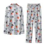 Auburn Tigers Long Pajama Set Personalized Ribbon Florals Navy Blue Best Selling