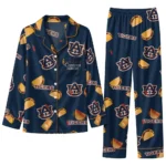 Auburn Tigers Long Pajama Set - Personalized Snack Scatter Navy Blue 1 Auburn Tigers Long Pajama Set Personalized Snack Scatter Navy Blue Best Selling