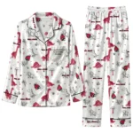 Ball State Cardinals Long Pajama Set Personalized Character Scatter Best Selling