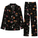 Ball State Cardinals Long Pajama Set Personalized Icon Confetti Black Best Selling