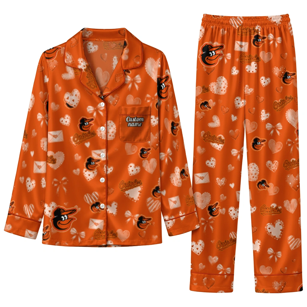 baltimore orioles long pajama set personalized heart charms orange best selling.webp baltimore orioles long pajama set personalized heart charms orange best selling.webp