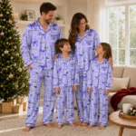 baltimore ravens long pajama set customized ribbon chains purple best selling.webp